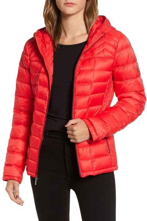 michael kors red jacket women|Michael Kors lightweight jacket women's.